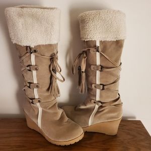 Womens Wedge heel boot
